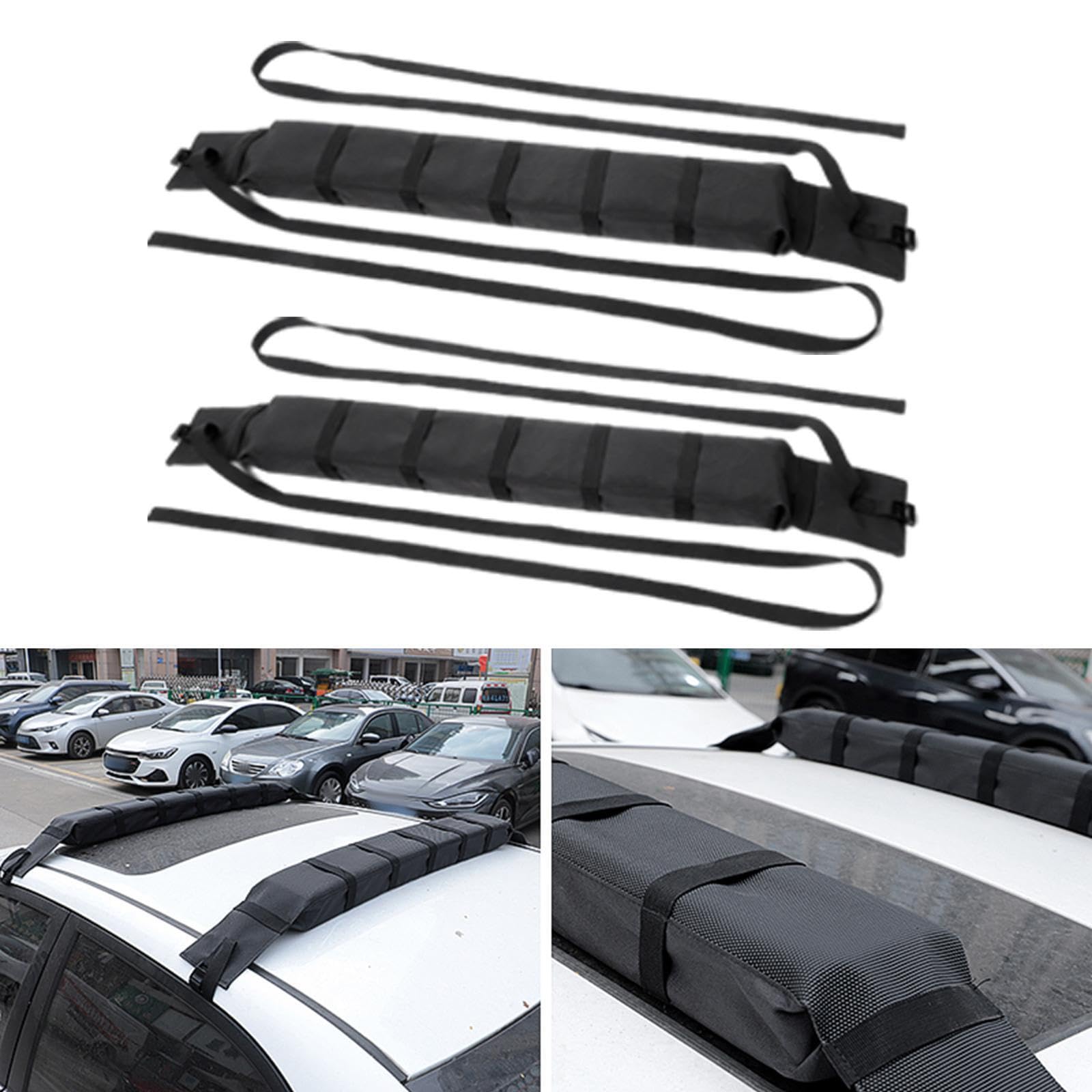 Kajak Dachträger mit weichen Polstern für Outdoor Camping. Strapazierfähiges Nylon mit robusten Sicherheitsgurten. Weiche Dachträgerpolster,