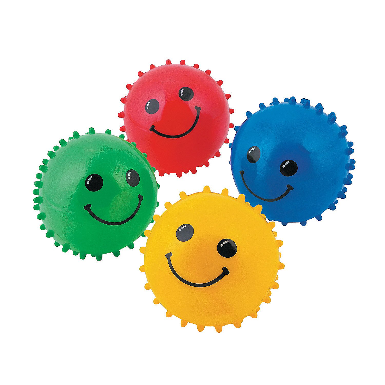 Fun Express Colorful Smiling Spike Balls