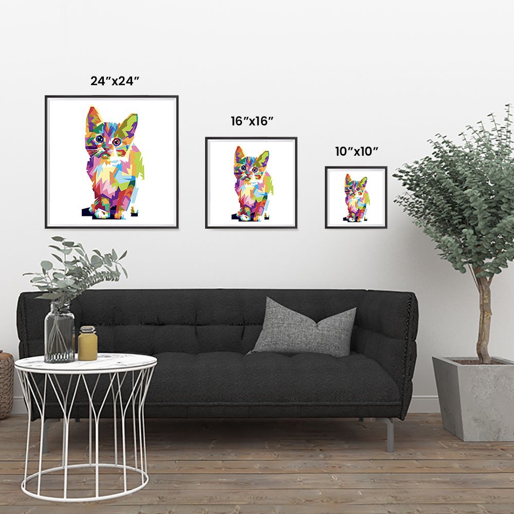 Amazon.co.jp: ezposterprints Coloured動物ポスター、かわいい