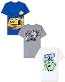 Boys' Vehicle Short Sleeve Graphic T-Shirts,multipacks