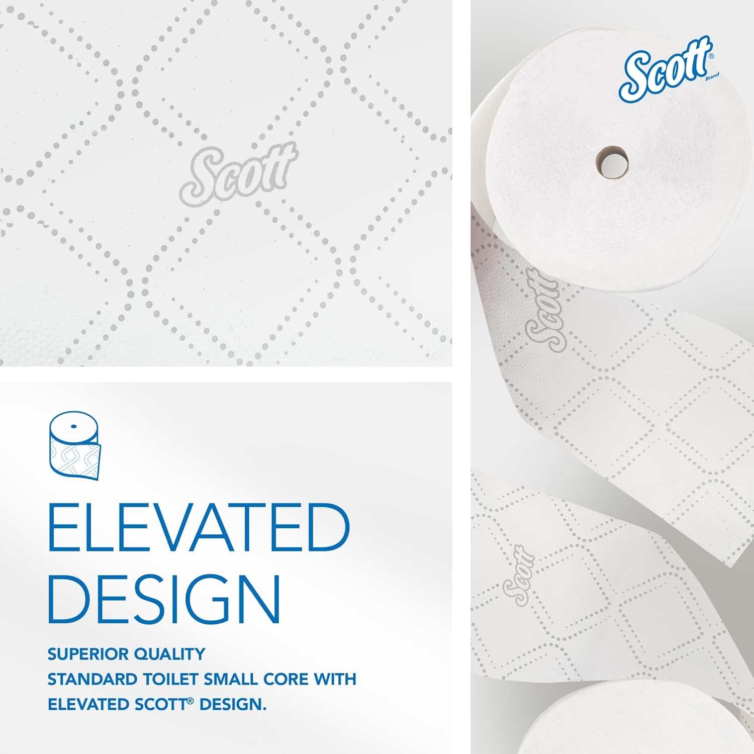 Scott® Pro Small-Core High-Capacity 2-Ply Toilet Paper, 1100' Per Roll, Pack Of 36 Rolls