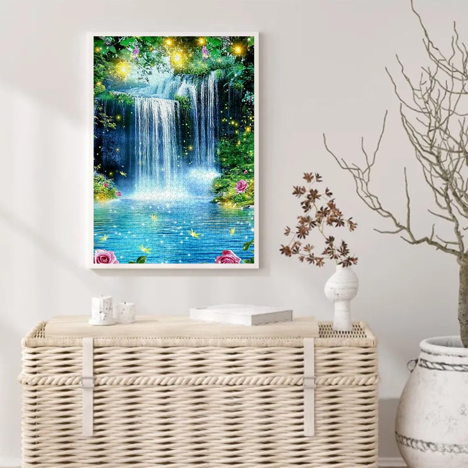 Model610 puzzle dla dorosłych, 3000 części, wymarzona scena, duże drewniane puzzle dla dorosłych, 122 x 81 cm, gra zręcznościowa, elementy z pudełkiem prezentowym, do dekoracji ścian do salonu, na