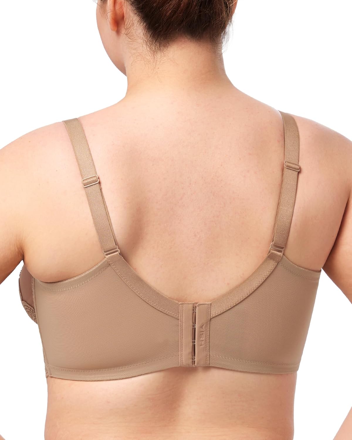 HSIA Minimizer Bras for Women Large Bust Full Coverage Lace Plus Size Bra - Mermaid Scales - Image 3