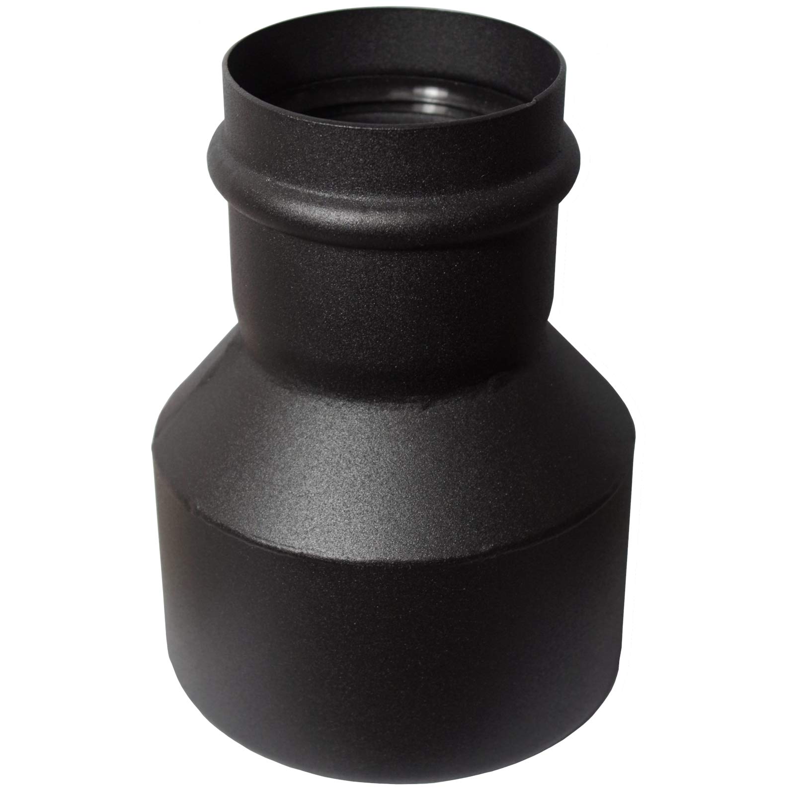 Sistema de tubos de pellets DN 80 mm negro, ampliación 80/120 mm, resistente a altas temperaturas hasta aprox. 200 °C, junta de silicona interior, 1 pieza