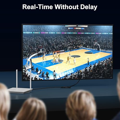 Miniatura 3 de J&D Cable Ethernet Cat 8, alta velocidad de 40 Gbps 2000 Mhz 26AWG con conector RJ45 chapado en oro, cable de red SFTP compatible con PC, PS5, Xbox,