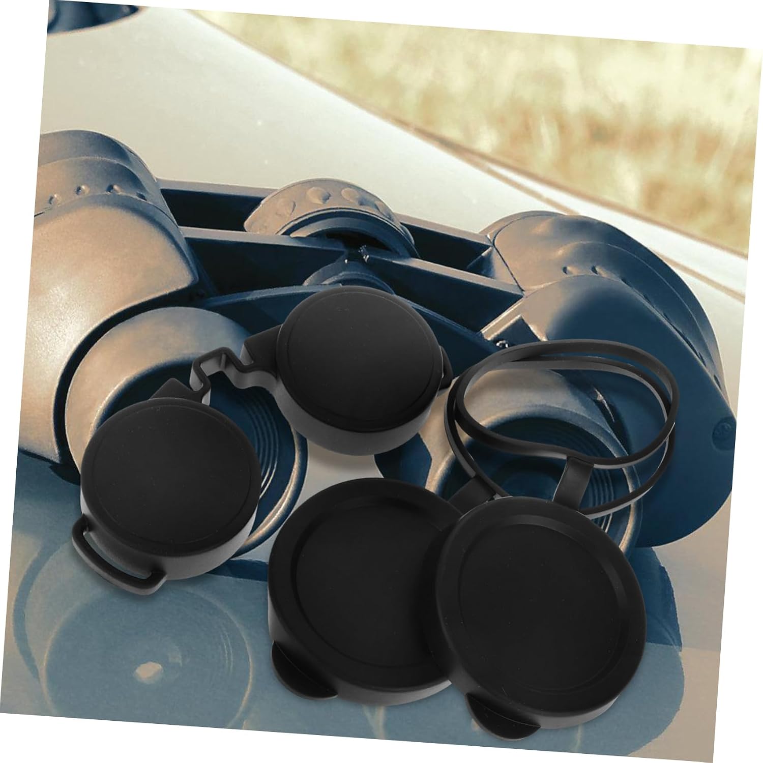 ORFOFE Universal 50Mm Binocular Lens Covers Waterproof Protective Eyepiece Caps for Telescope and Binocular Accessories Outdoor Use
