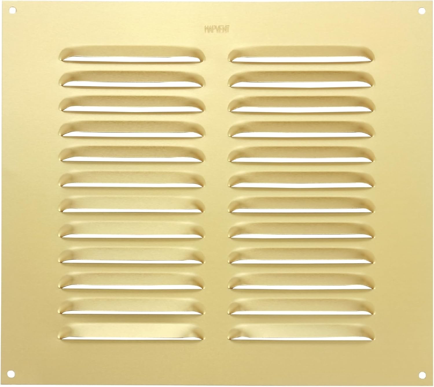 Map Metal Air Vent Cover, Suitable for Venting Gas Appliances Ventilation Internal External Wall, for Openings 9 x 9" (229 x 229mm), Gold