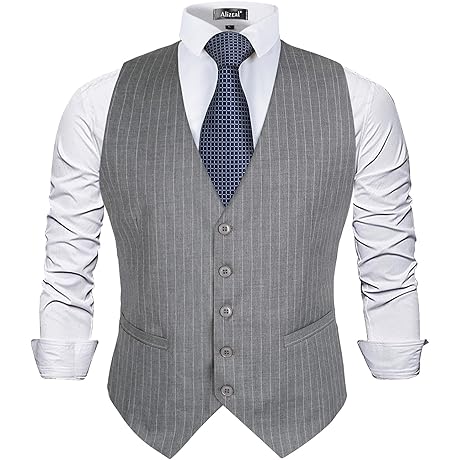 Premium Men's Striped Waistcoat: Enhance Your Formal Style