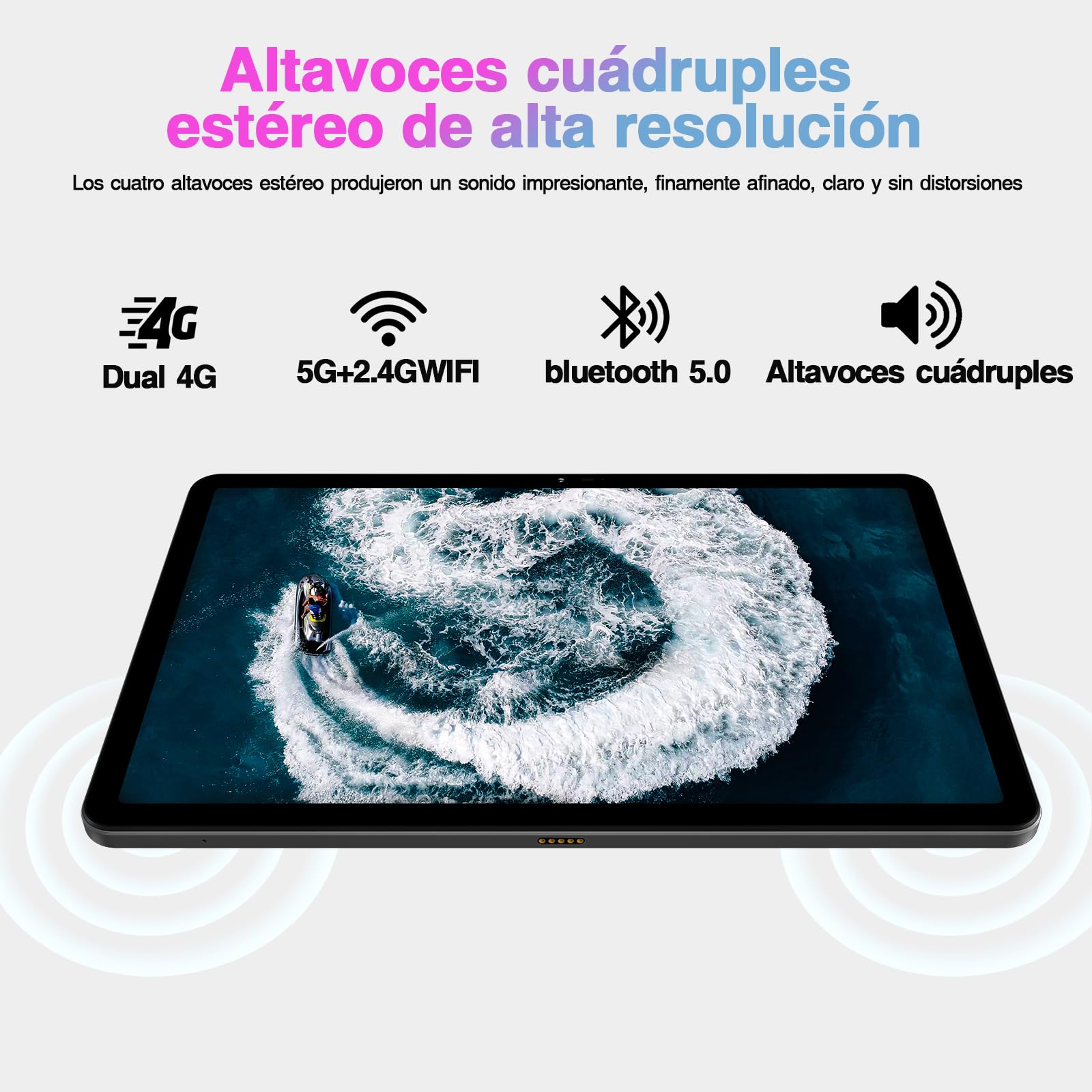 DOOGEE T30S Android 15 Tablet 11 Pollici, 16GB RAM + 256GB ROM (TF 1TB), 2.4K, 8580mAh, 4G LTE + 5G WiFi, 13MP+8MP, Octa-Core Tablet Gaming, Hi-Res Altoparlanti/OTG/BT5.0/GPS/Widevine L1