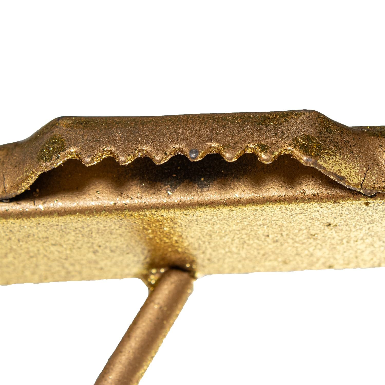 Reloj de pared de Metal Dorado 4.5x106x61 cm