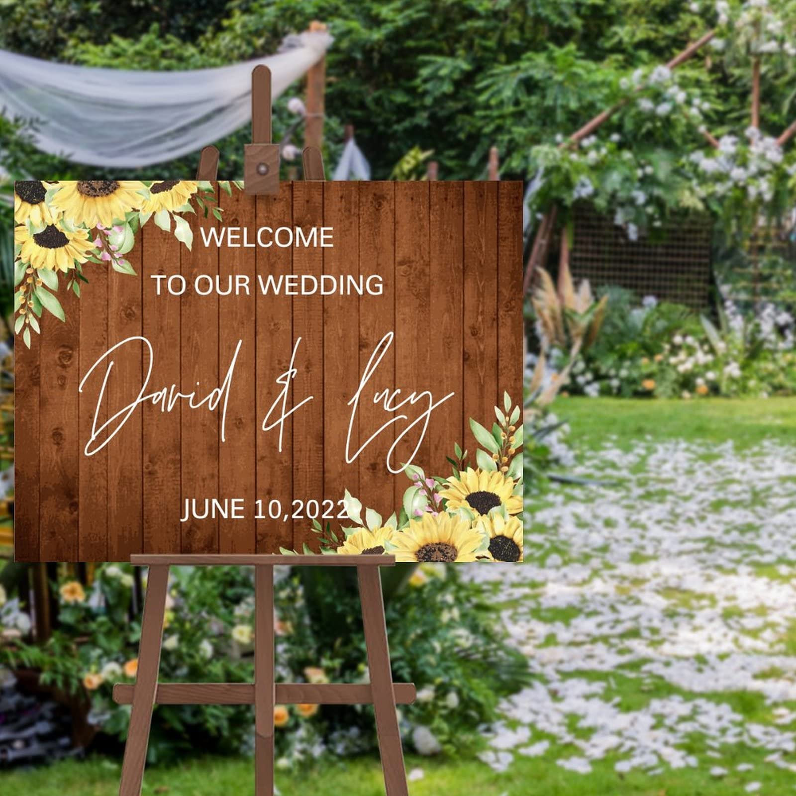 Panneau de bienvenue mariage personnalisé pour sublimer une entrée sans effort