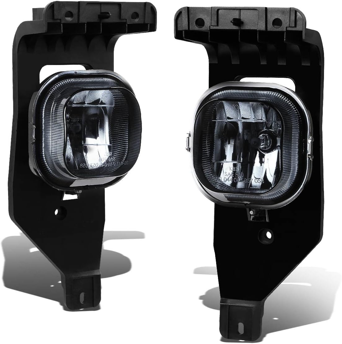 Auto Dynasty Fog Lights Assembly Compatible with 2005-2007 Ford F250 F350 F450 F550 Super Duty Excursion, Fog Lamp Replacement, Driver Passenger Side, Smoked Lens