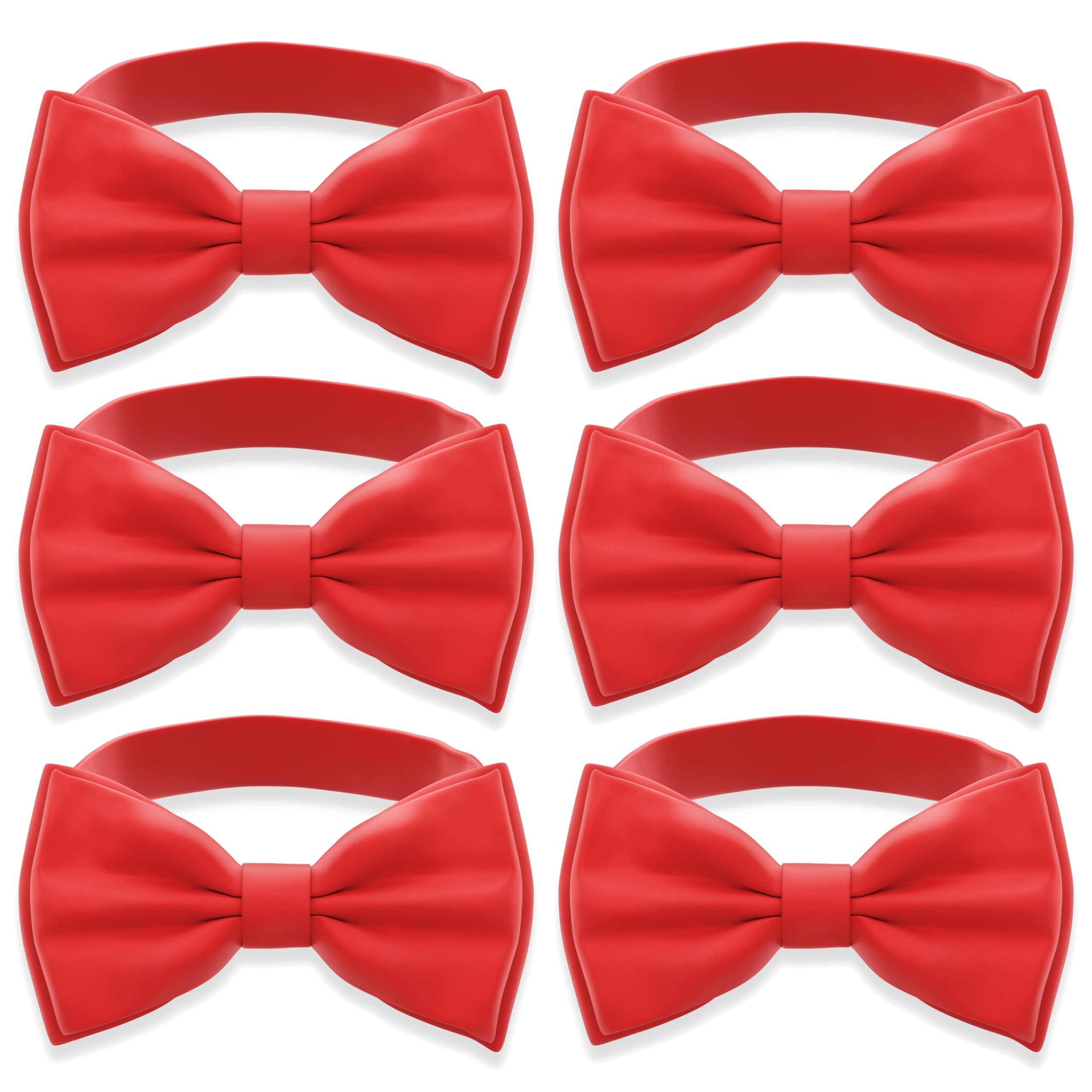 Adam Young Men's Bow Ties Pre-Tied Style Formal Satin Classic Bowtie for Tuxedo Faux Silk