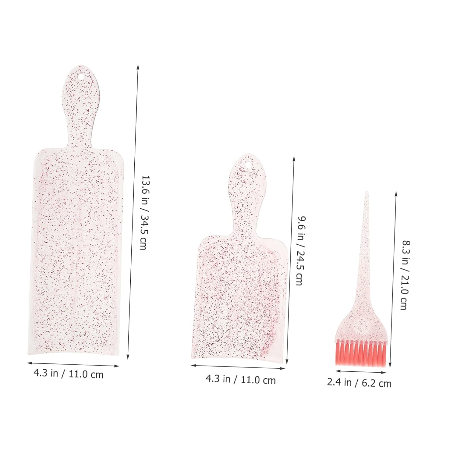 Vaguelly Pearlescent Hair Dye Kit Highlighting Brush Hair Coloring Paddle and Comb Set for Balayage Suitable for Professional and Home Use
