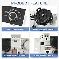Vista 5 de Módulo de control climático del calentador de A/C delantero Compatible con 1996-2014 Chevrolet Express 1500 GMC Savana 1500 1996-2020 Chevrolet
