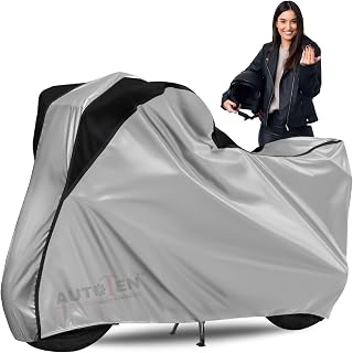 Bike Body Cover Full Body Cover with Waterproof, Dust Proof, UV Rays Protective, Triple Stitching & Lightweight (Silver To... Price In India