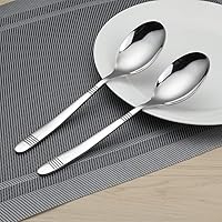 Vista 6 de Begale 12 cucharas de cena de acero inoxidable, cuchara para cubiertos