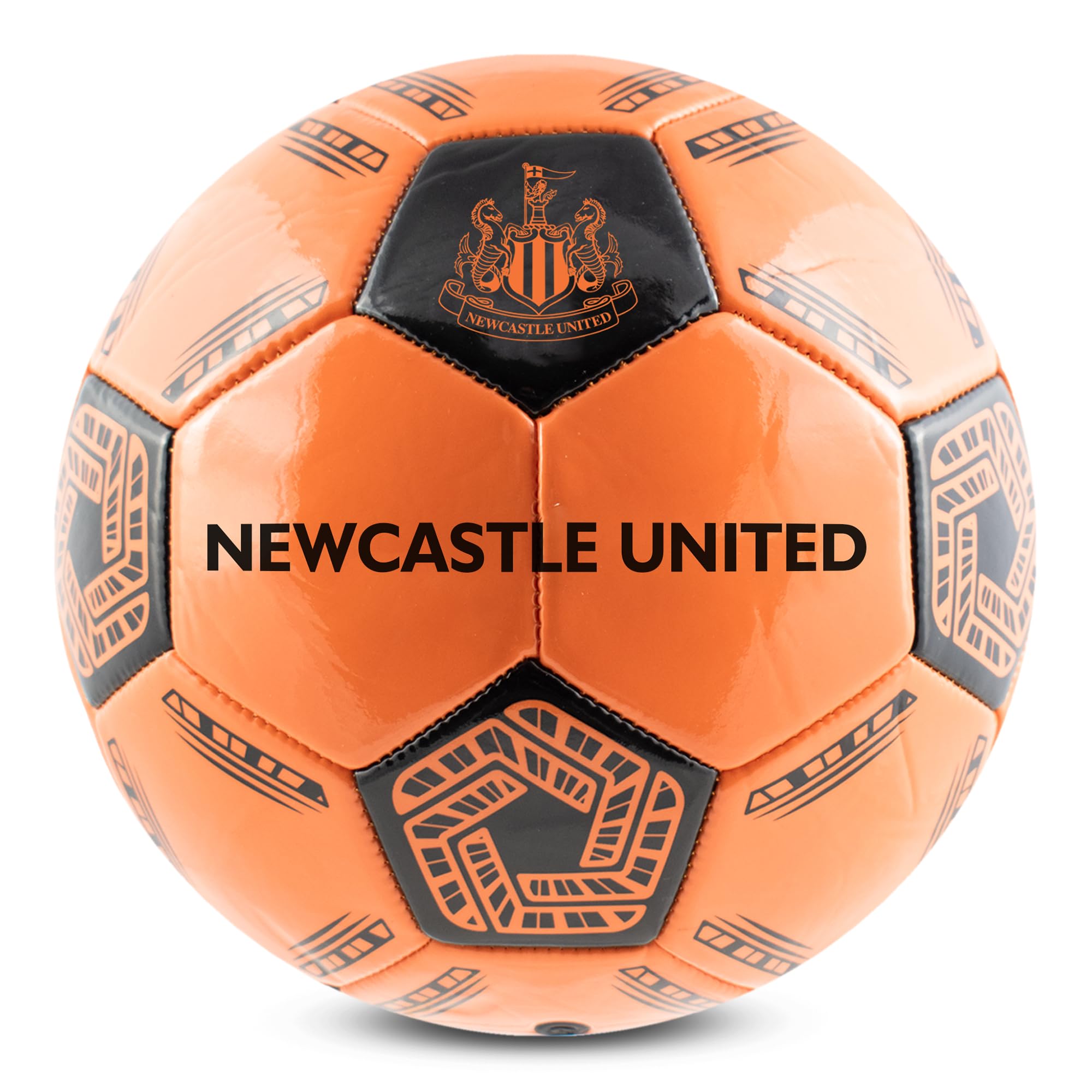 Hy-Pro Arsenal Newcastle United - Balón de fútbol con Luces LED Que Brillan en la Oscuridad, con Apagado automático, Apto para Todas Las Edades