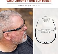 Vista 4 de Ergodyne Skullerz Dellenger Z87 - Gafas de seguridad antiarañazos con patillas ajustables, antiniebla, z87