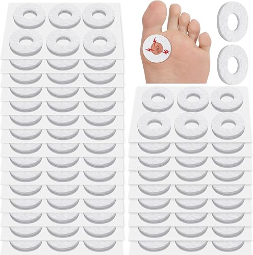 Miniatura 14 de Nuanchu 72 almohadillas de callos para callos para la parte inferior del pie, almohadillas redondas de maíz para pies, almohadillas adhesivas suaves