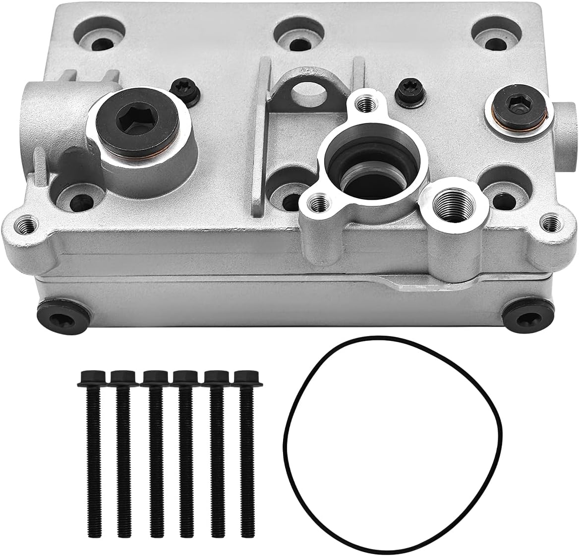 22203109 Air Brake Compressor Cylinder Head Compatible with Volvo D13 Engine Replace 21707608
