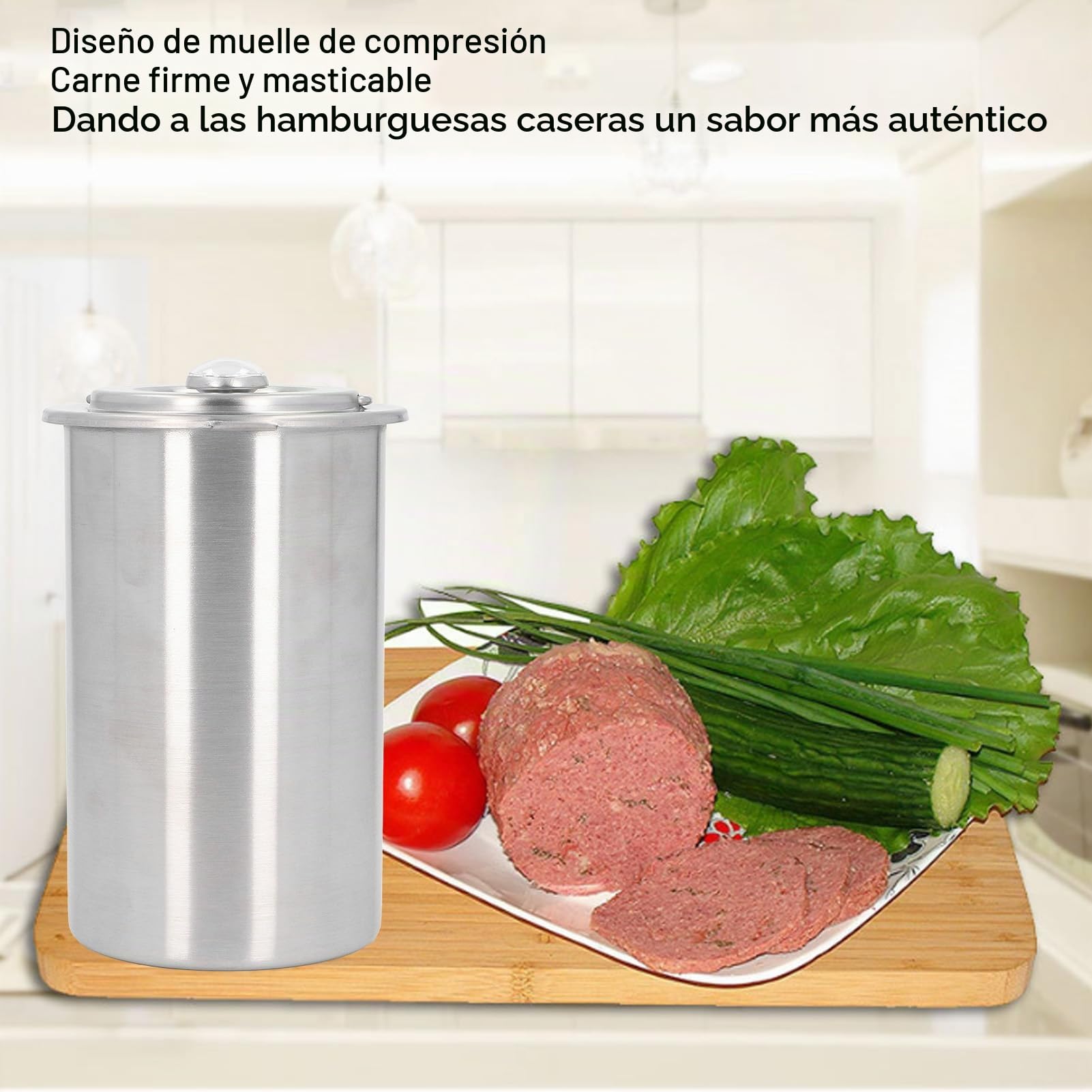 Máquina para Hacer Jamón de Acero Inoxidable, Saludable, Hecha en Casa, Prensa de Carne, Cocina, Tocino, Molde, Olla, Olla para Hacer Saludable, Casera, Carne, con Termómetro y