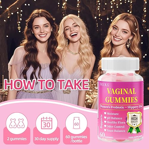 Miniatura 6 de Gomitas probióticas para mujer, 60 unidades, para equilibrio del pH y apoyo de la flora