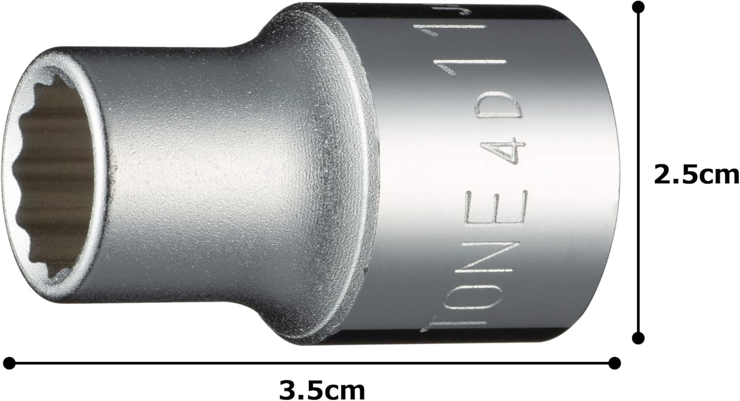 TONE Socket 12-Point 4D-11 1/2" Inch Drive 11mm