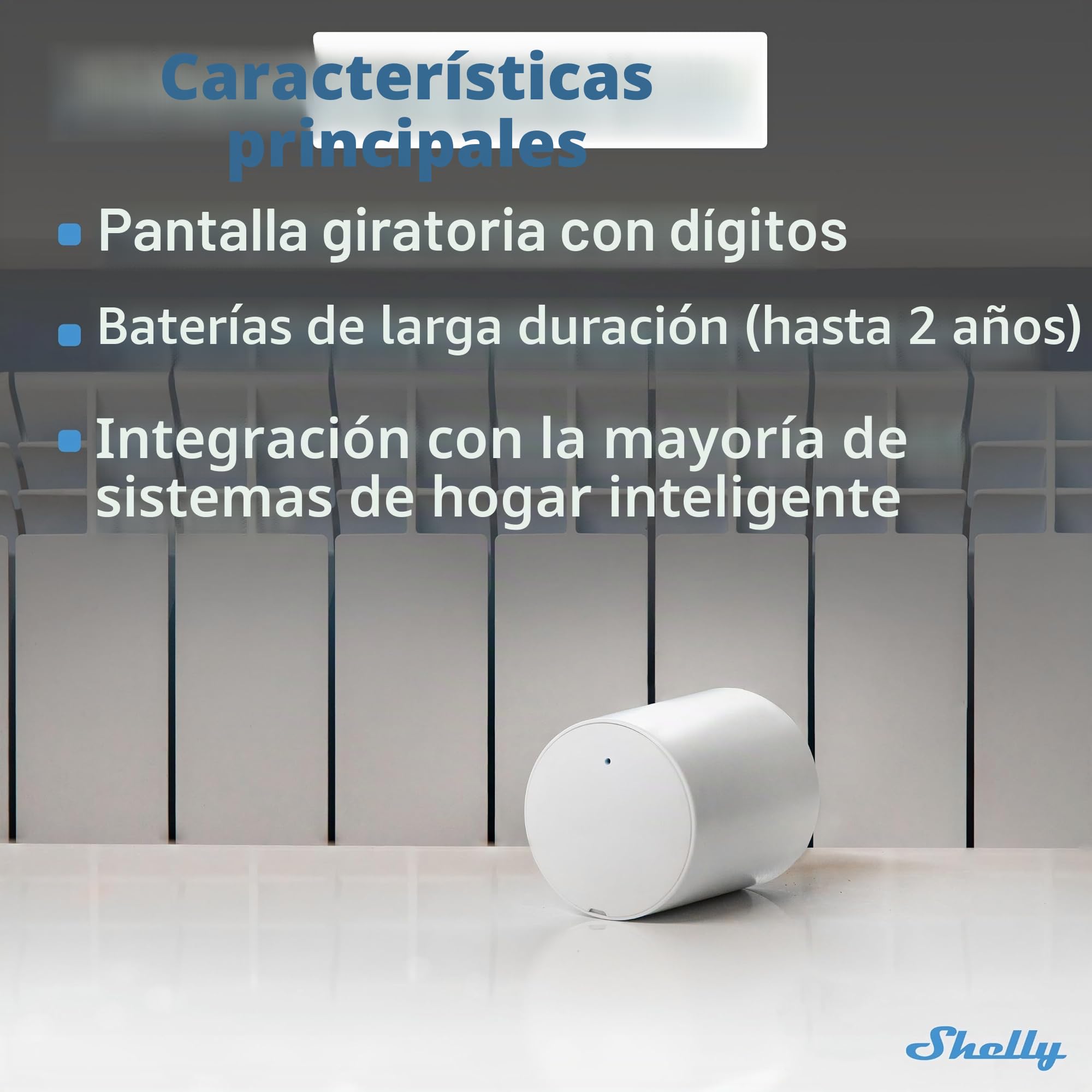 Shelly BLU TRV Gen3 & BLU Gateway Gen3 – Cabezal Termostático Inteligente para Válvula de radiador, Regulador de Temperature Bluetooth con Pasarela BLE- Wi-Fi, Control Remoto por App (3 Piezas)