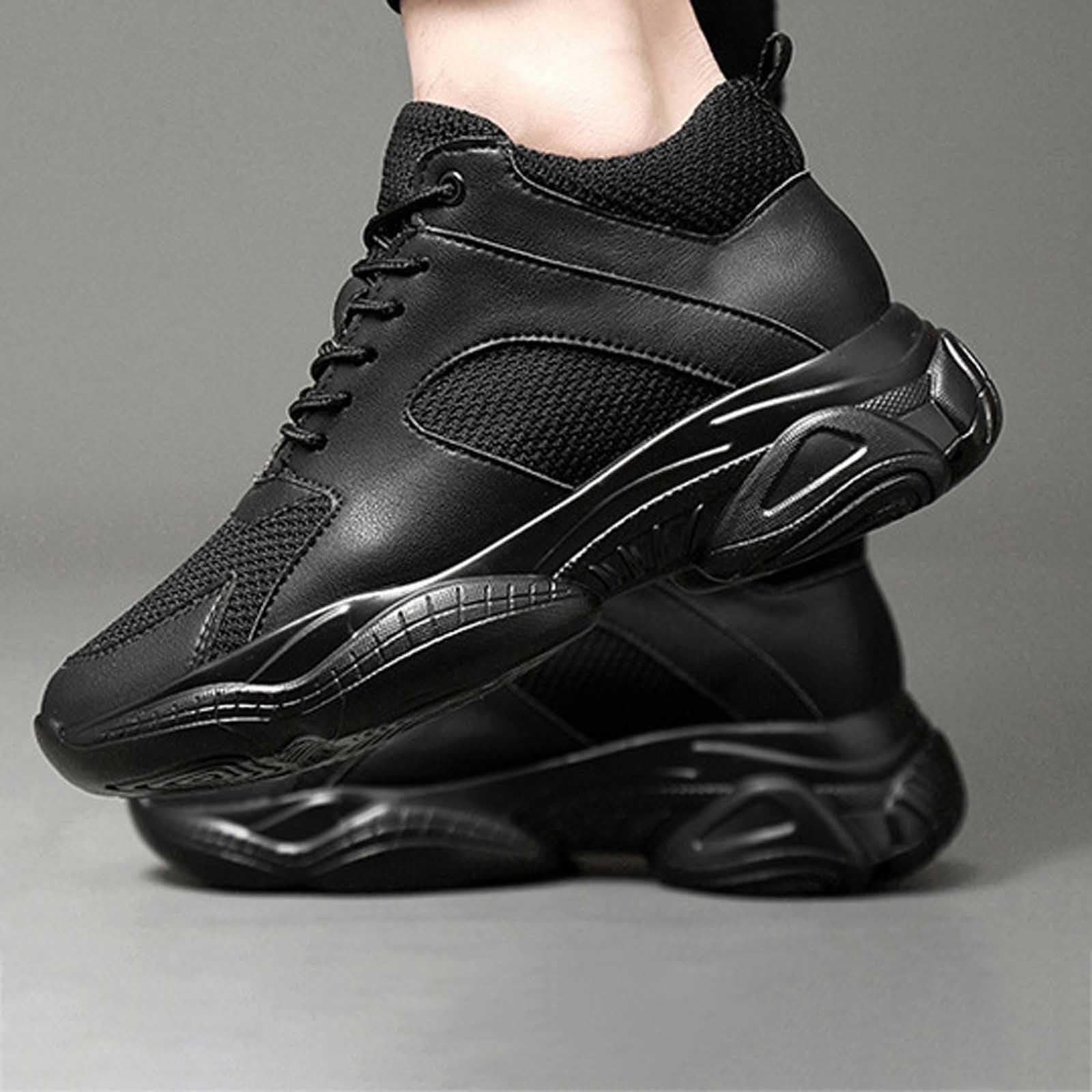 Elevate Shoes - Zapatillas de deporte para hombre, 8 cm, invisibles, con cordones de malla, ligeras, transpirables, para fitness al aire libre