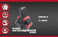 Vista 5 de Evike Airsoft AW - Tambor personalizado Airsoft Mag para pistolas y rifles de aire comprimido de gas (modelo: WE Open Cycling M4 / Negro)