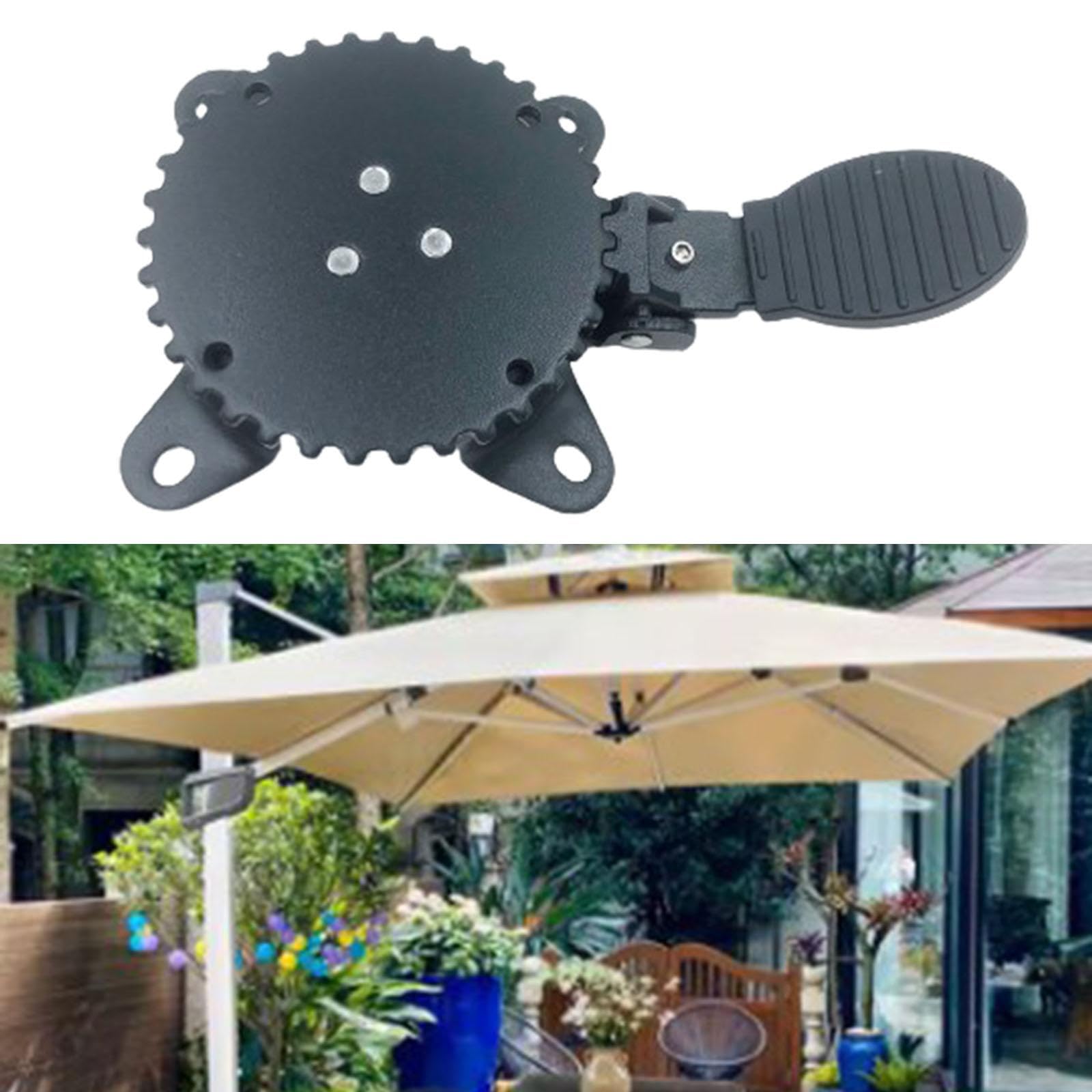 Sharplace Base de Parasol de terrasse rotative à 360 °, Support de Parasol d'extérieur Robuste, Support de Parasol Robuste pour Voyage, Balcon, Barbecue