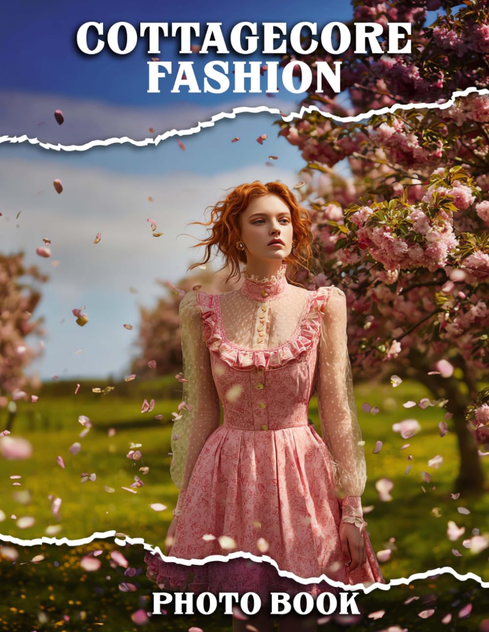 Cottagecore Fashion Photo Book: Cozy Countryside Styles Picture for Decor Room, Home | With 40 Illustrations Pages for Nature Enthusiasts Gifts