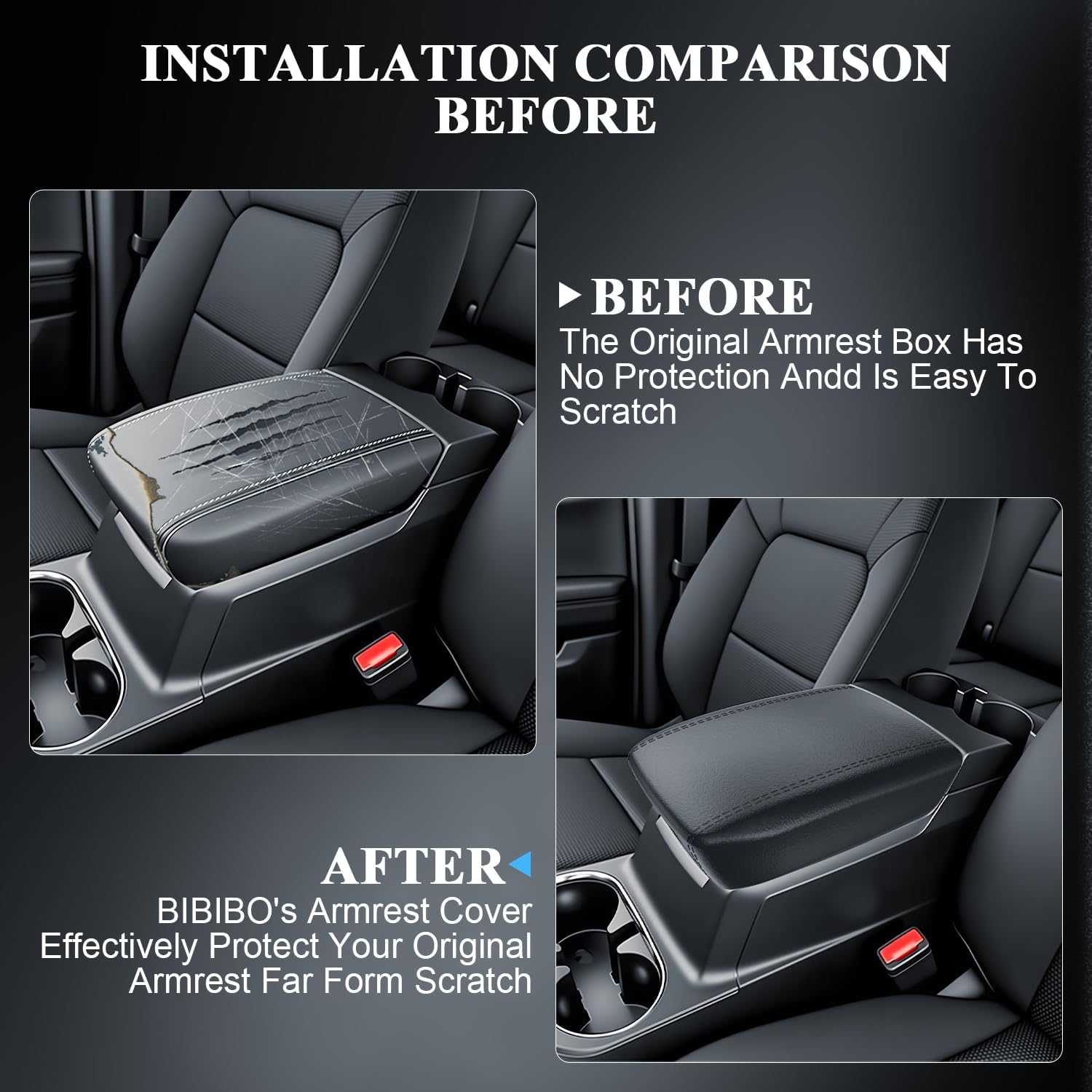 BIBIBO for 2025 2026 Colorado Center Console Cover 2023-2025 2026 Chevy Colorado/2024-2026 GMC Canyon Silicone Arm Rest Cover with Hidden Storage Box 2025 Colorado Armrest Secret Compartment