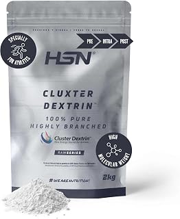 HSN Ciclodextrinas (100% Cluster Dextrin®) | Sin Sabor 2Kg | Dextrina Cíclica Altamente Ramificada en Polvo | Carbohidratos Sin Azúcar | No-GMO, Veget