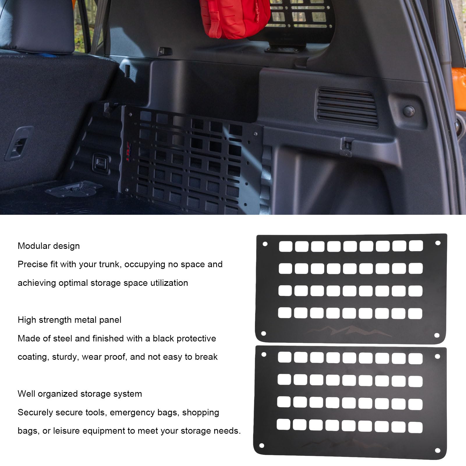 Pannello Portaoggetti di Ricambio per Organizer per Bagagliaio per Passport 2026 08Z03 3BM 100 Organizzatore per Bagagliaio in Metallo Molle