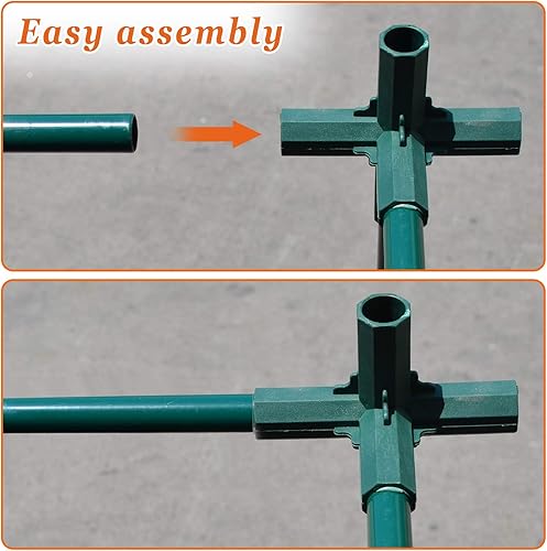 Miniatura 6 de Strong Camel Invernadero portátil para invernadero, invernadero, con protección UV, para jardinería, invernadero, 10 x 5 x 7 pies (verde)