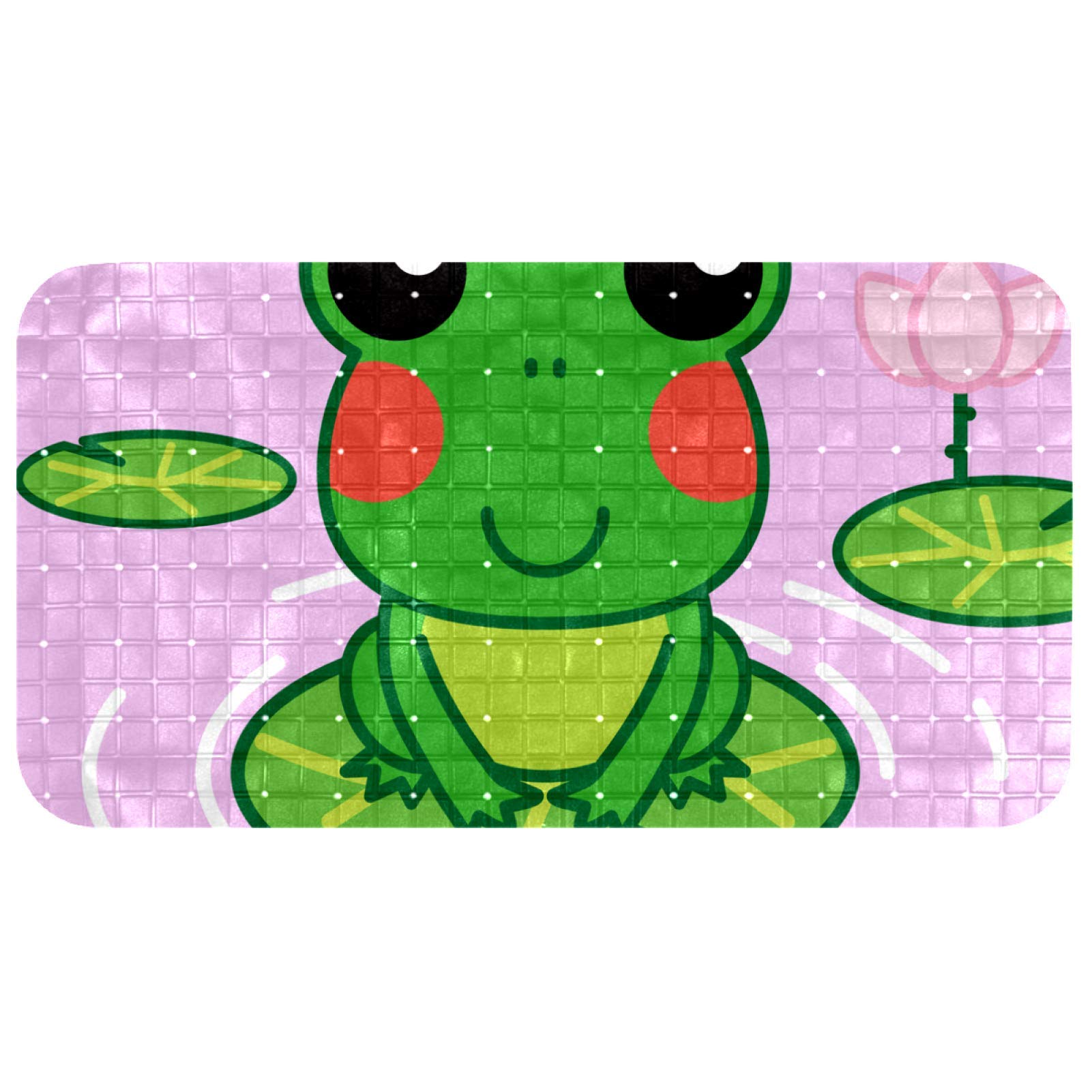 Alfombrilla de baño para bebé con ventosas antideslizantes de 68x37 cm