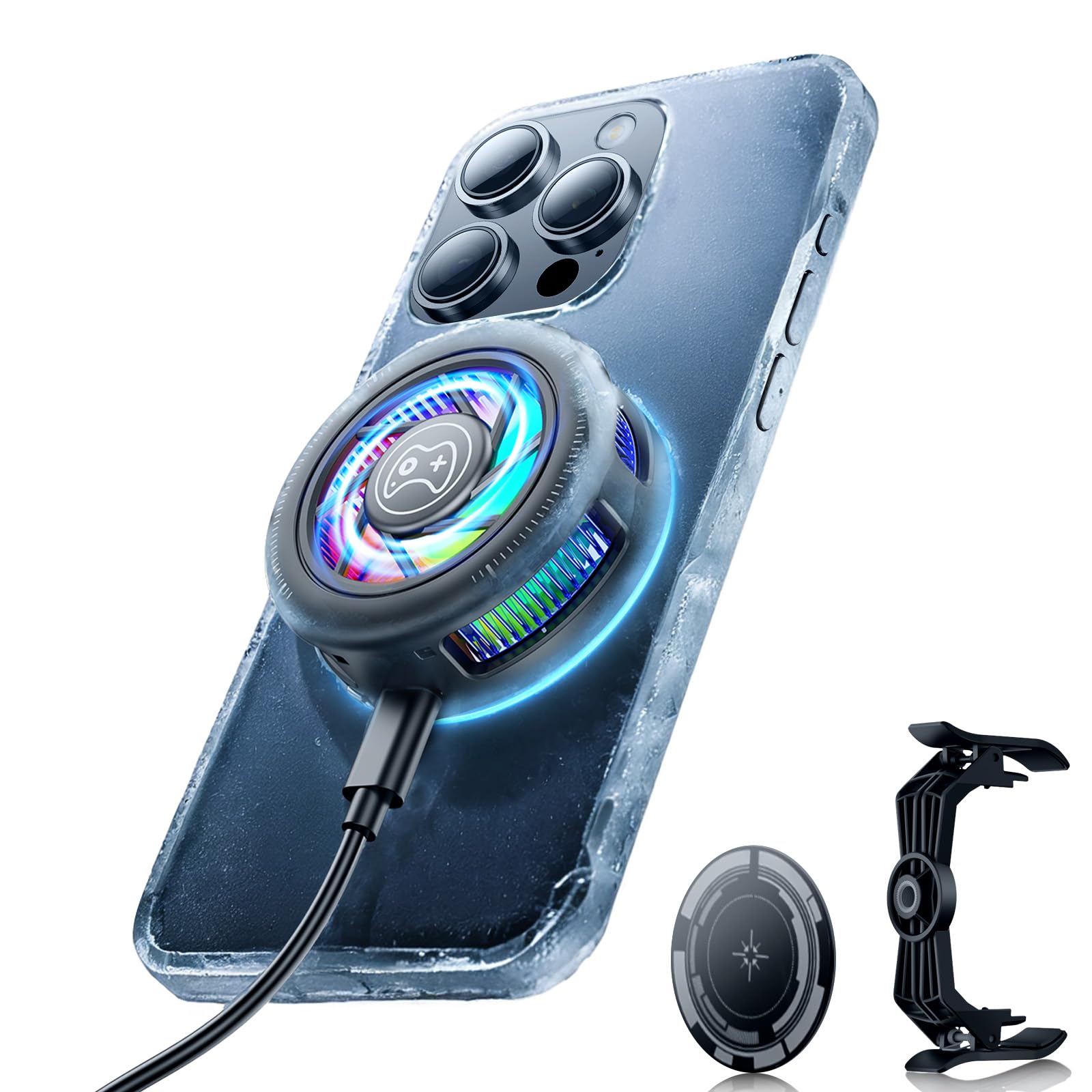 Amazon.co.jp: スマホ 冷却ファン瞬間冷却ファン 携帯クーラー 暑さ