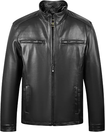 REED EST. 1950 Men's Jacket Genuine Lambskin Leather Winners Coat