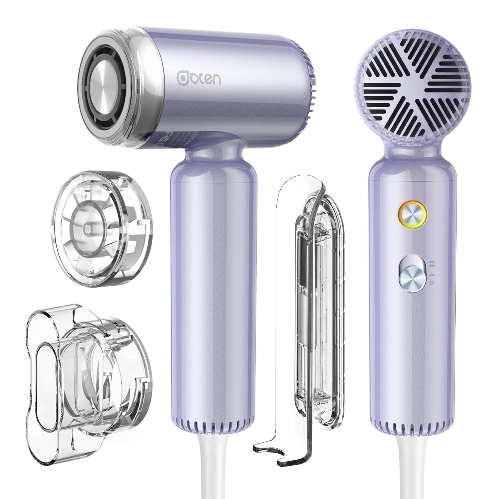 Mini Hair Dryer High-Speed Blow Dryer with 110 000RPM Brushless Motor Magnetic Diffuser Negative Ionic Technology for Fast