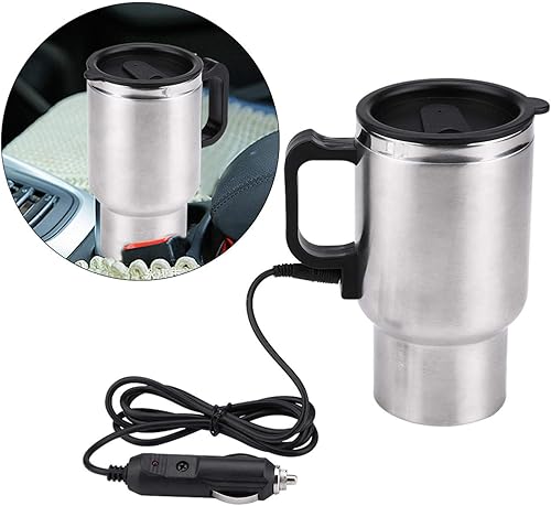 Miniatura 3 de Taza de café eléctrica - Auto Wasserkocher - Taza de viaje calentada universal para coche eléctrico botella de calefacción taza de acero inoxidable