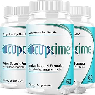 (3 Pack) Ocuprime for Eyes Supplement Vision Pills (180 Capsules)