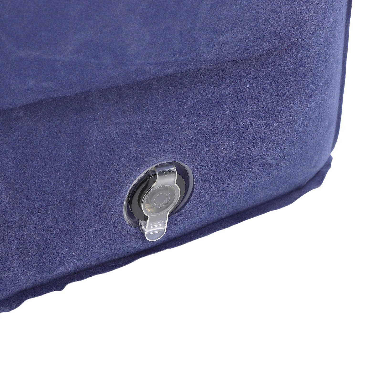 Poggiapiedi gonfiabile da viaggio, pressione dell'aria regolabile, cuscino da viaggio portatile, poggiapiedi gonfiabile per auto, casa, ufficio, treno, aereo (blu)