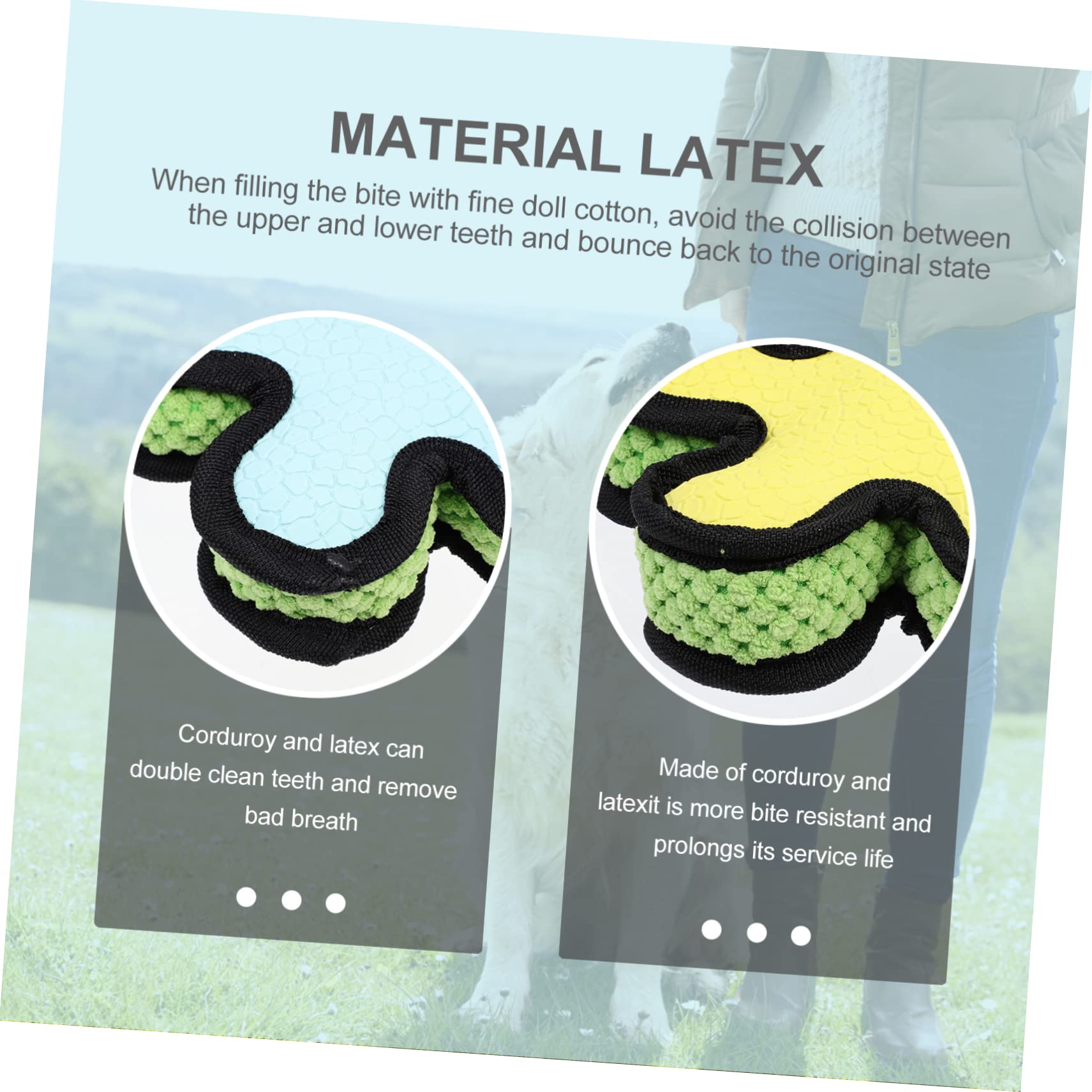Kisangel 3piezas Juguete Interactivo para Perros Sonido Resistente Mordidas para Mascotas y Momentos De Divertido