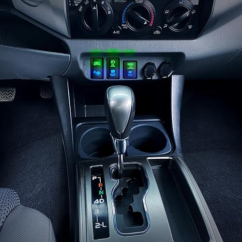 Miniatura 19 de Nilight Interruptor de botón de encendido y apagado de 12 V con kit de cable conector, 1.28 x 0.87 pulgadas, repuesto para Toyota Sequoia Highlander