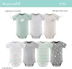The Peanutshell Maillots de corps pour les garçons ou les filles, Vêtements de bébé neutres pour le sexe, Nouveau-né à 24m Vêtements pour bébés, cadeaux unisexes pour bébés