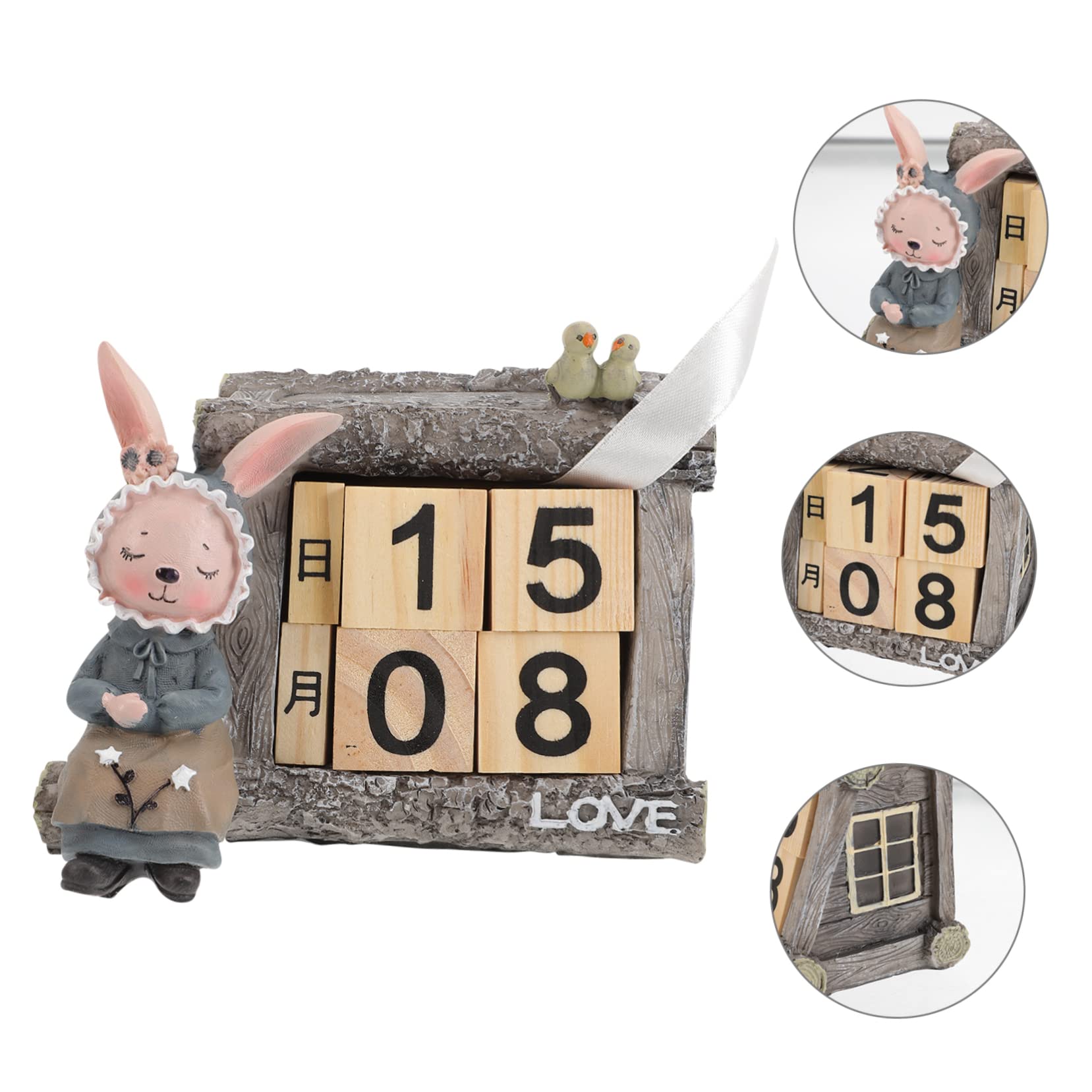 4 pezzi Calendario Decorazioni per la tavola di nozze Finiture in legno Decorazioni per matrimoni rustici Decorazioni per la casa rustiche Decorazioni per la cerimonia di nozze Decorazioni da tavolo