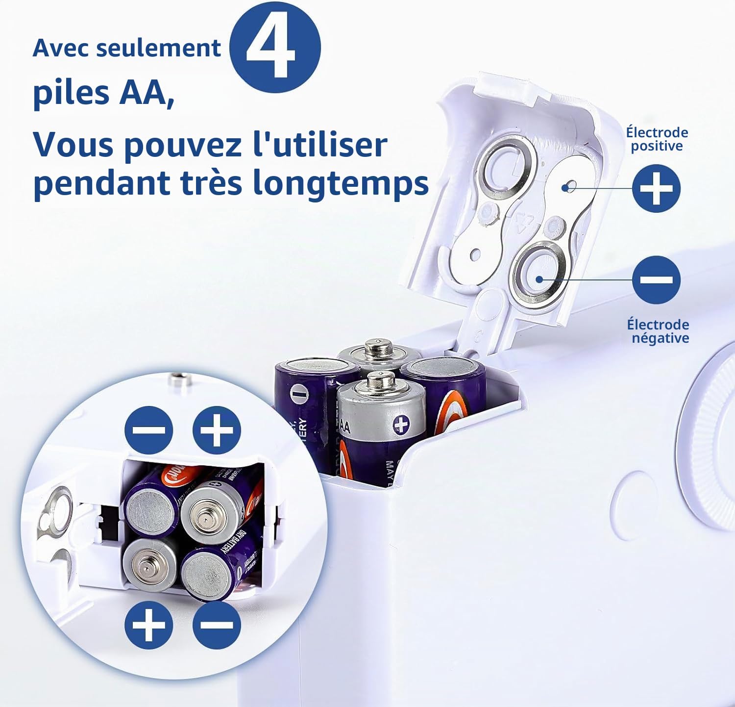 Machine à Coudre Manuelle, Mini Machine à Coudre Électrique Portable à Couture Rapide pour Adultes, Facile à Utiliser, Compacte et Légère, Idéale pour Vêtements, Tissus, Maison & Voyages