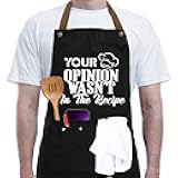 REHAVE Gifts For Men, Women, Father's Day Gifts, Gifts for Dad, Husband, Boyfriend, Brother, Mom, Wife, Girlfriend, Unique Birthday Gifts, Humor Apron for friends,Bff, Kitchen Chef Aprons Baking Gifts
